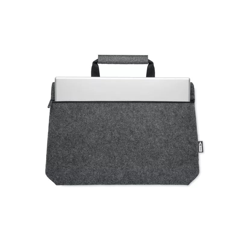 Torba na laptopa 15" z filcu RPET TAPLA - Kamienny Szary (MO6718-15)