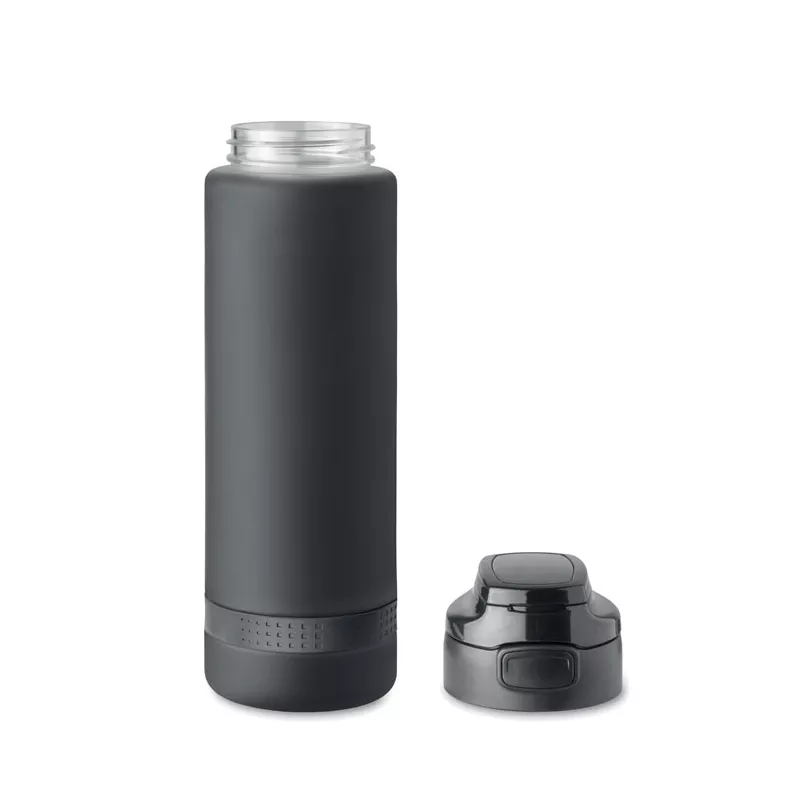 Butelka sportowa z RPET 1000 ml LEVEL - Czarny (MO2409-03)