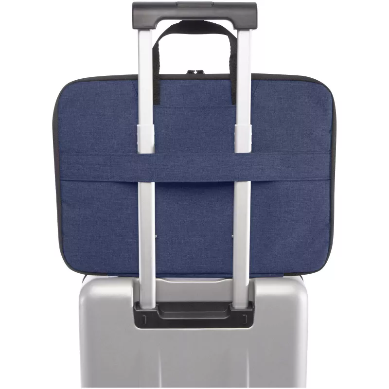 Libra etui na laptopa 2 w 1 o pojemności 3 l wykonane z materiałów z recyklingu z certyfikatem GRS - Granatowy melanż (13008555)