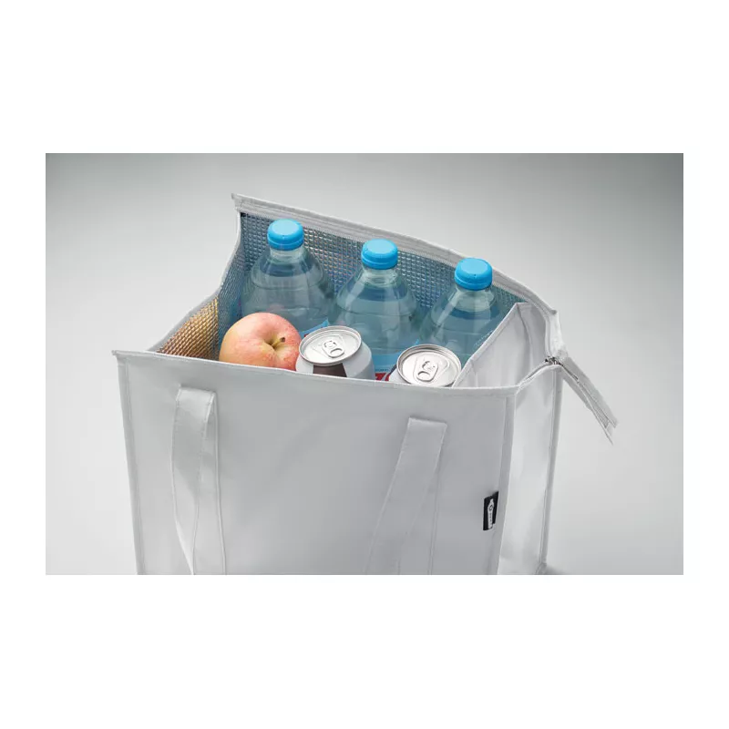Torba chłodząca z włókniny RPET 25 l 80 g/m² WOOLER - Bialy (MO2492-06)