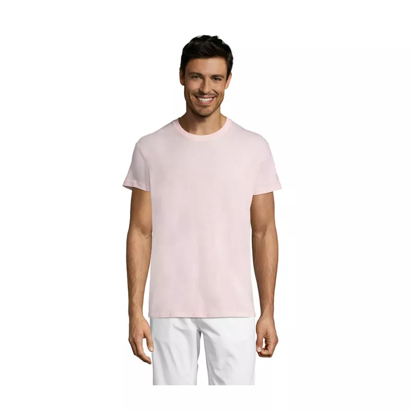 Koszulka unisex bawełniana 150 g/m² Sol's REGENT - Medium Pink (S11380-MP)