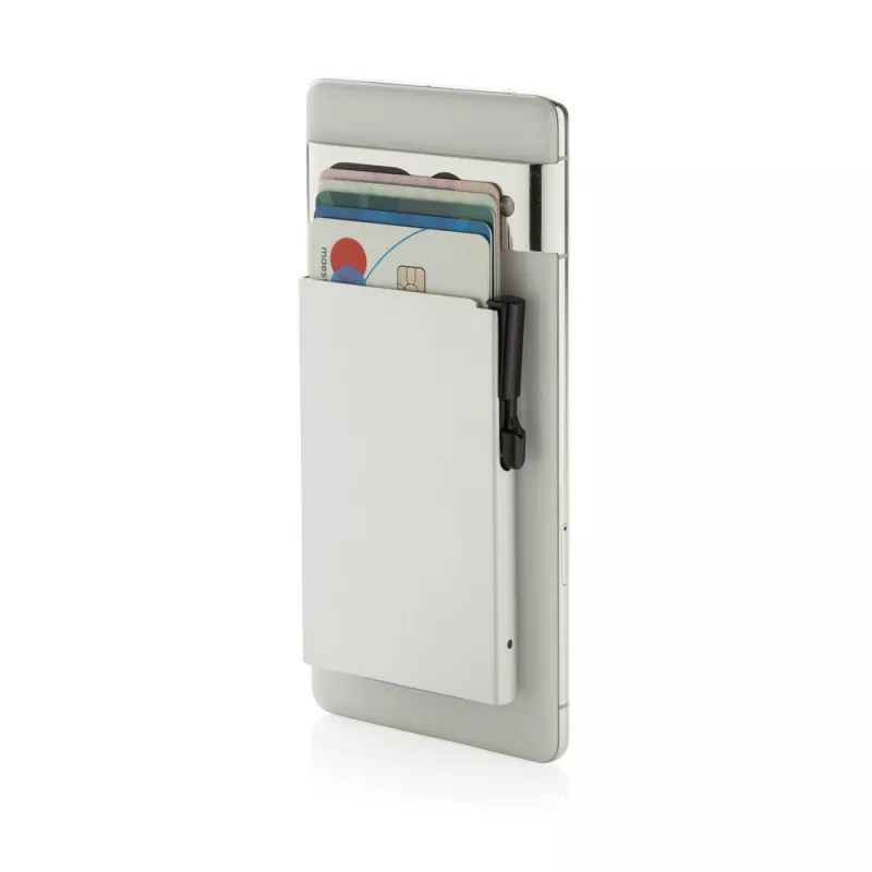 Magnetyczne etui na kartę kredytową, ochrona RFID - silver (P820.9502)