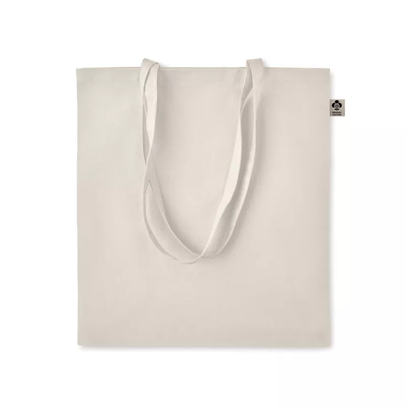 Torba na zakupy z bawełny organicznej 140 g/m² ZIMDE - Bezowy (MO6190-13)