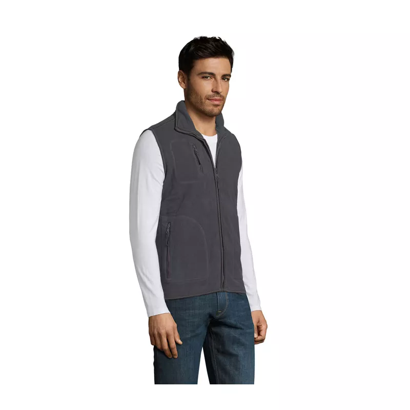 Kamizelka polarowa unisex 320 g/m² Sol's NORWAY - Szarość Węgla Drzewnego (S51000-CR)