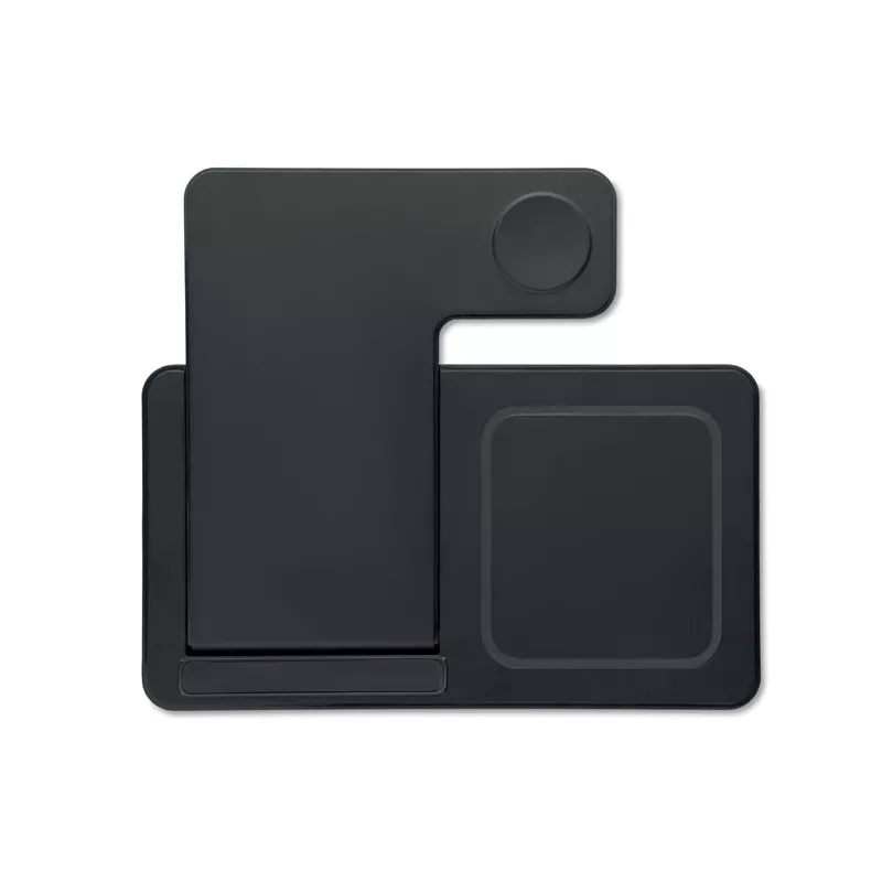 Ładowarka bezprzewodowa 3 w 1 składana 15W DOCK3 - Czarny (MO3172-03)