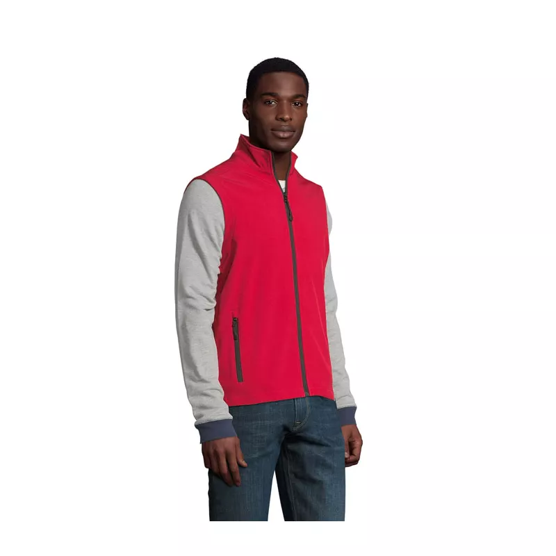 Kamizelka softshell męska Sol's RACE BW MEN - Pepper Red (S02887-PE)