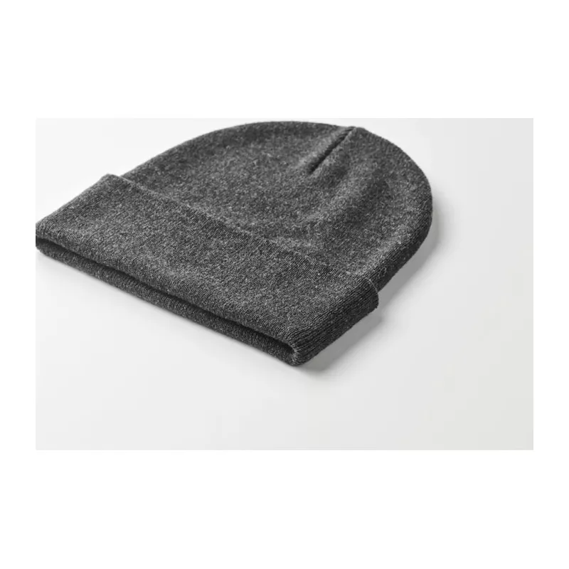 Czapka zimowa unisex z mankietem BEANIX - Kamienny Szary (MO2705-15)