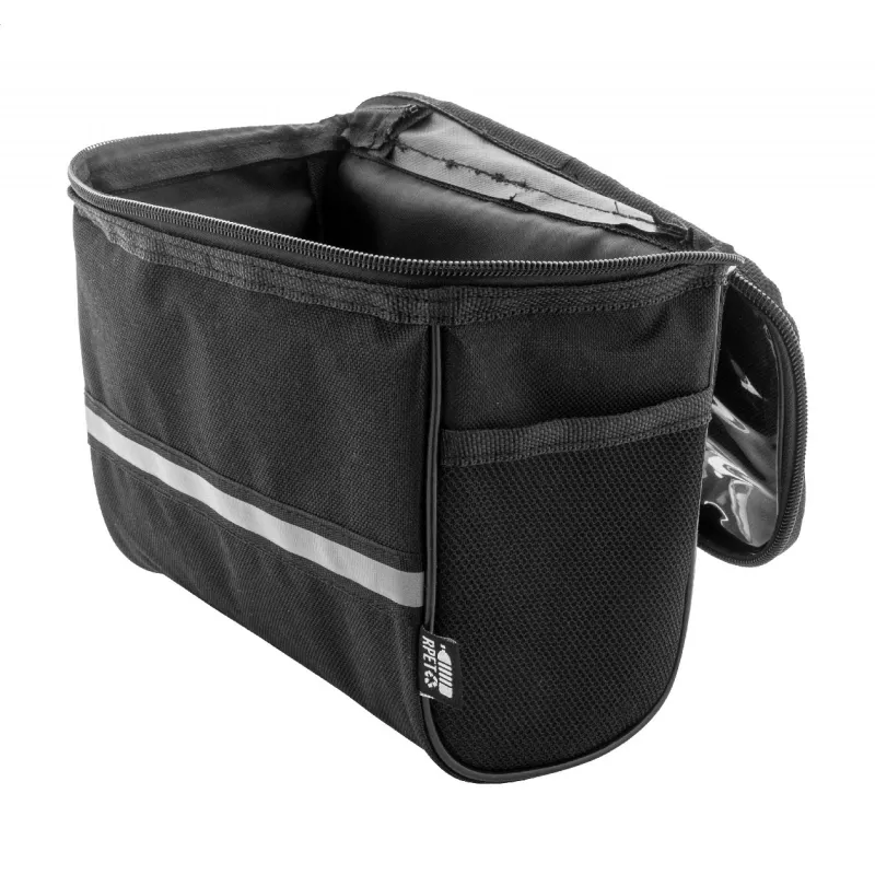 Velofon Plus Torba na telefon komórkowy do roweru RPET - czarny (AP800047-10)