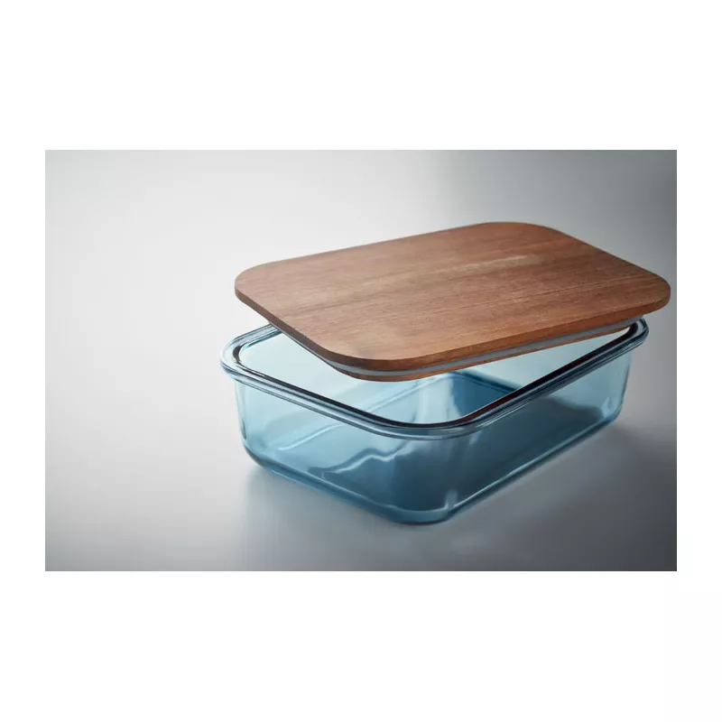 Lunchbox szklany 800 ml VITRIO LUNCH - Przezroczysty Niebieski (MO2750-23)