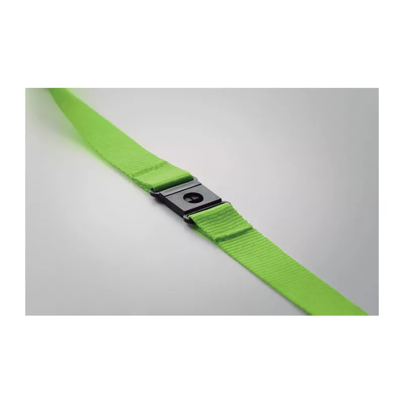 Smycz z RPET 20 mm z karabińczykiem LANY RPET - Limonka (MO6100-48)