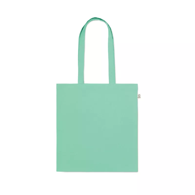 Torba z bawełny z recyklingu 140 g/m² VIVEKA COLOUR - Miętowy Zielony (MO2302-77)