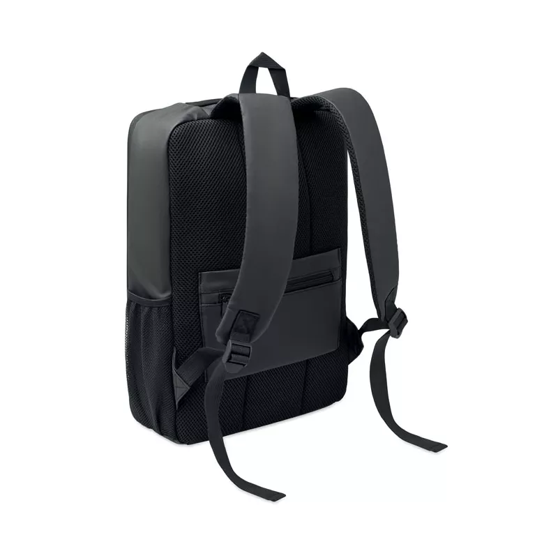 Plecak na laptop 15" RPET z twardym frontem 15 l NOVIX - Czarny (MO3186-03)