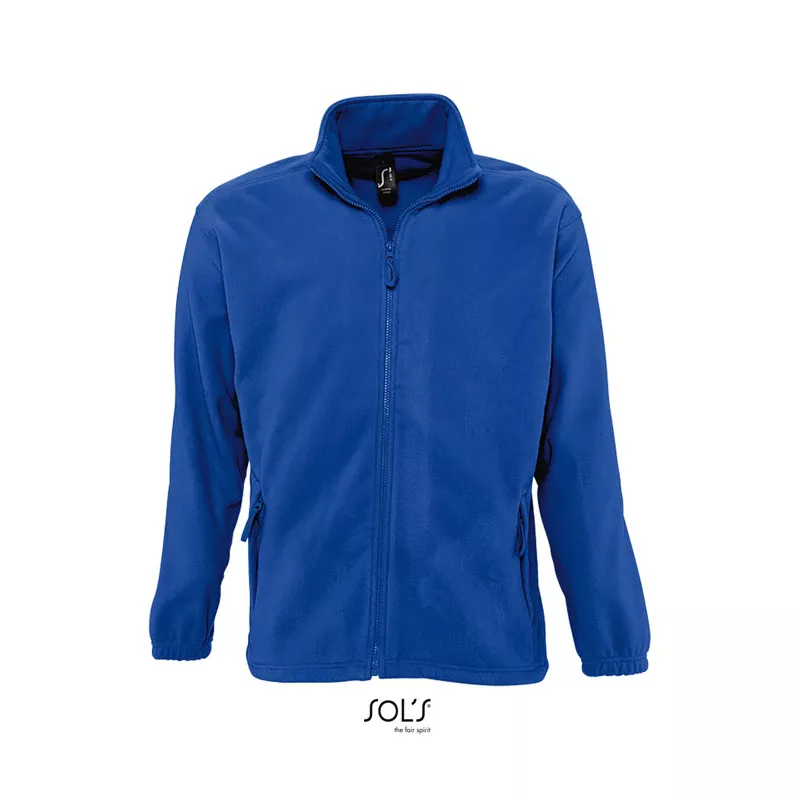 Bluza polarowa męska rozpinana 300 g/m² Sol's NORTH - Niebieski (S55000-RB)