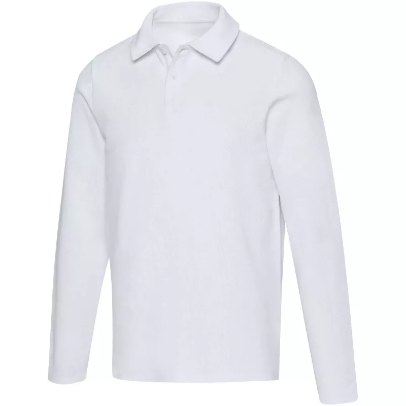 Apollo koszulka polo z długim rękawem, uniseks - Biały (39550-WHITE)