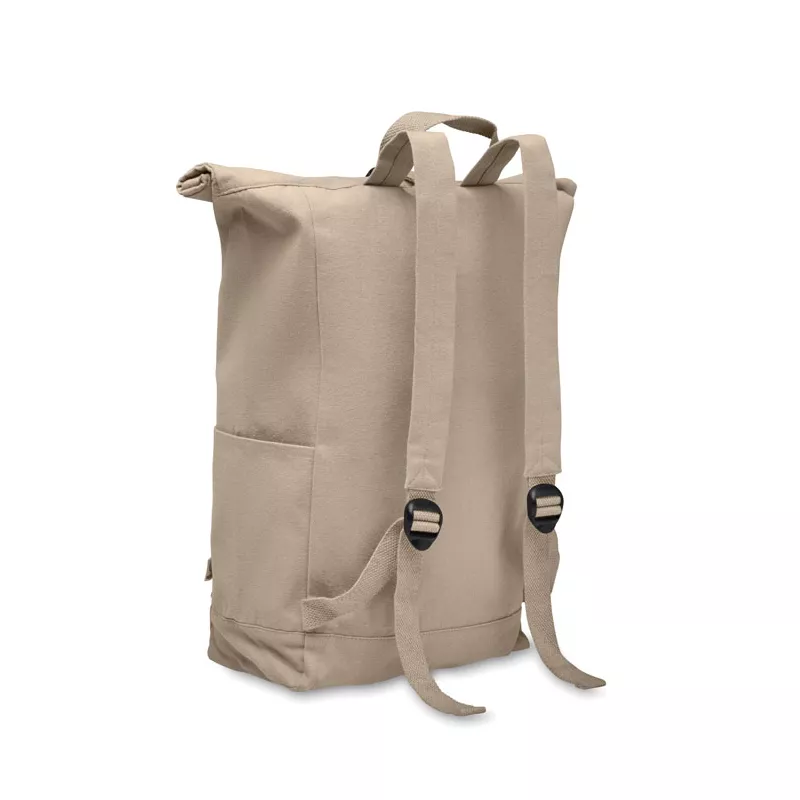 Plecak z bawełny z recyklingu 390 g/m² KAMET - Khaki (MO2552-39)