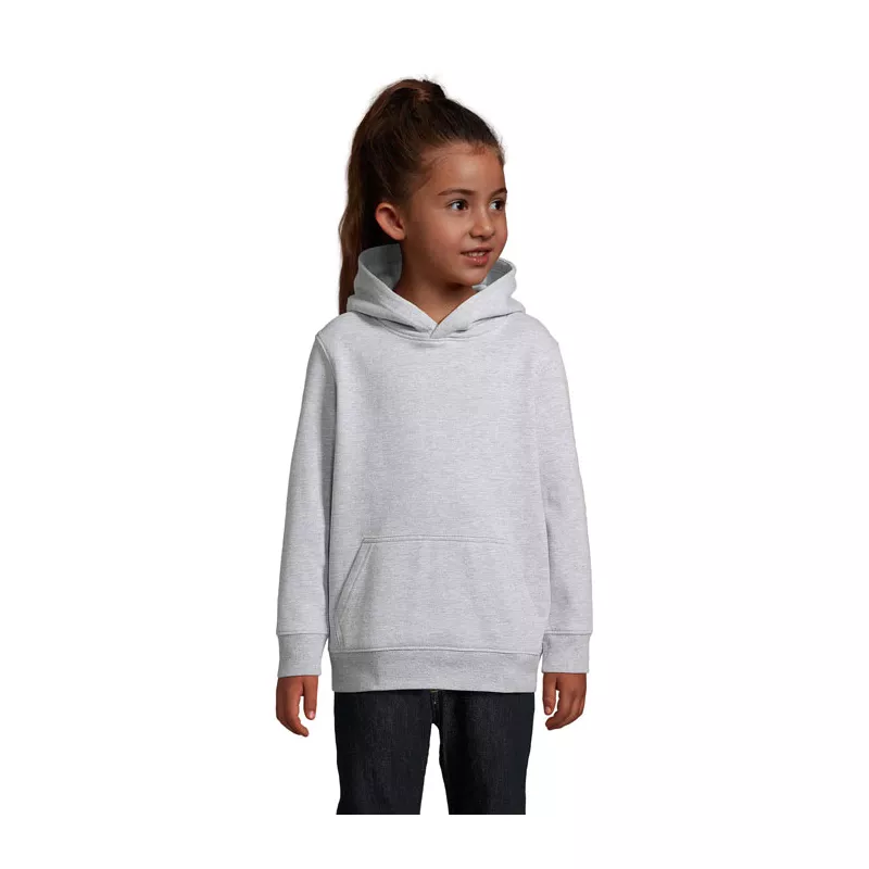 Bluza dziecięca z kapturem Sol's CONDOR KIDS - Szary Melanż 2 (S04238-GY)