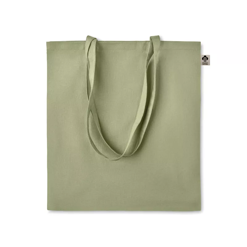 Torba z bawełny organicznej 140 g/m² ZIMDE COLOUR - Zielony (MO6189-09)