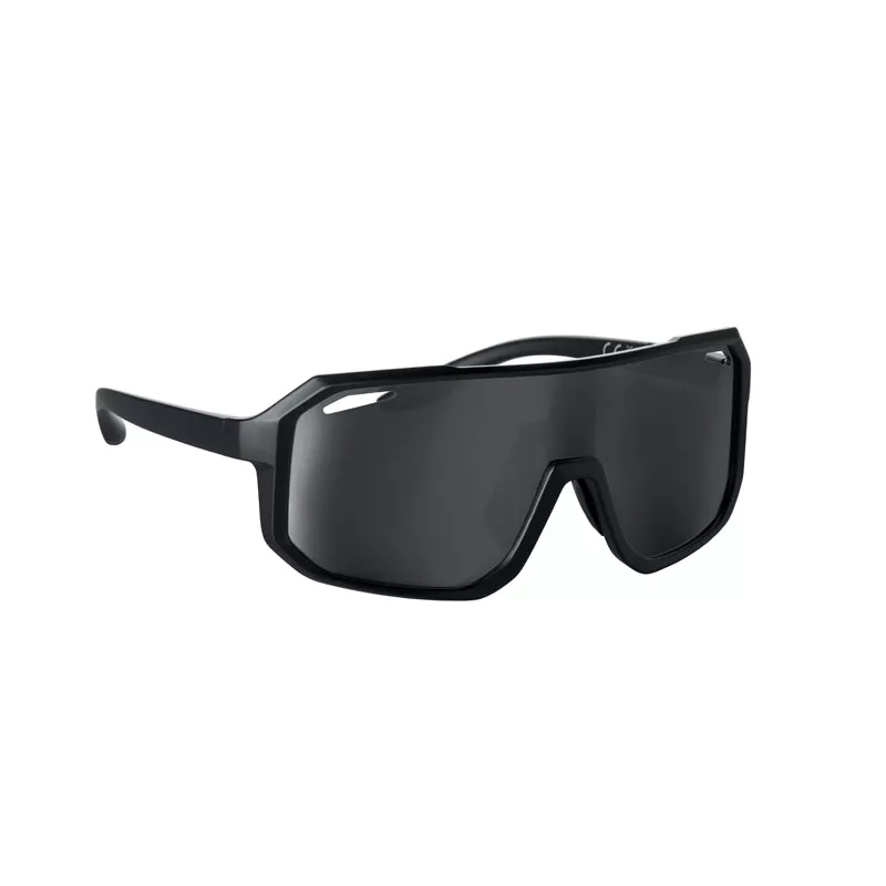 Okulary sportowe z lustrzanymi soczewkami UV400 FLASH - Czarny (MO2816-03)