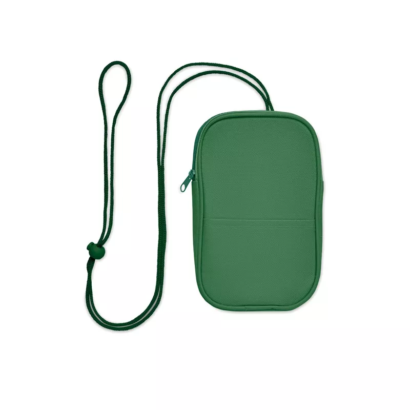 Saszetka podróżna RPET 600D na sznurku KOROVIN POUCH - Zielony (MO2675-09)