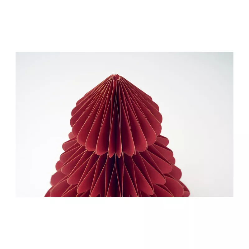 Choinka papierowa składana 30 cm HARMOBIG - Czerwony (CX1578-05)