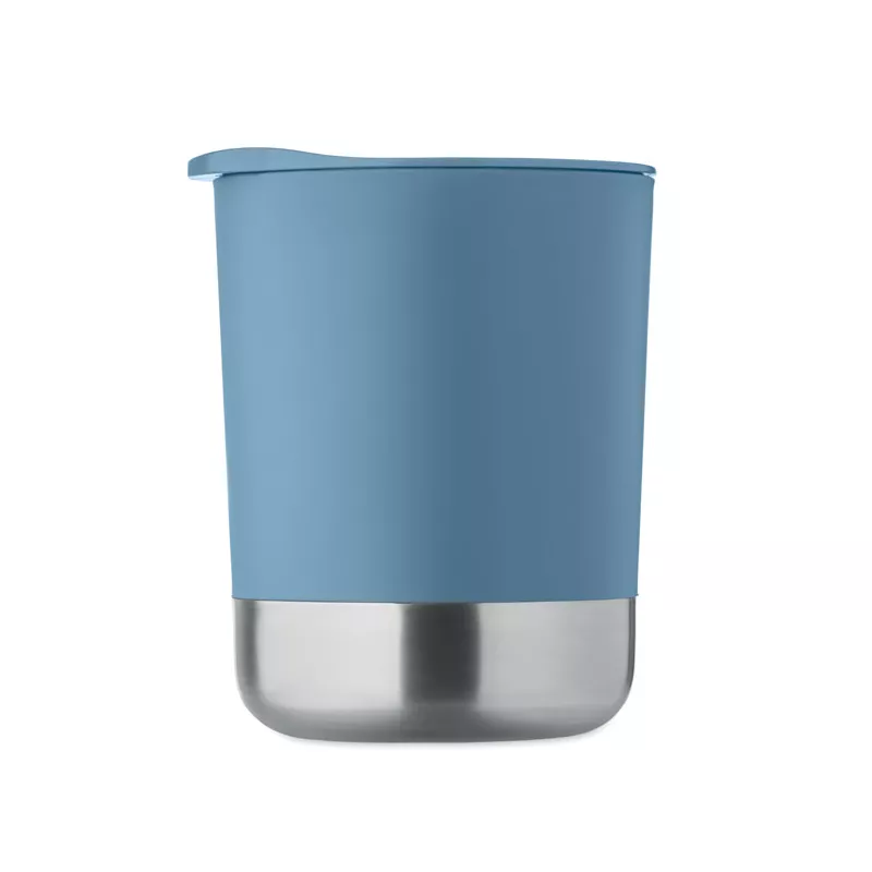 Kubek z PP z przesuwaną pokrywką 300 ml BEAKER - Petrol (MO2772-20)