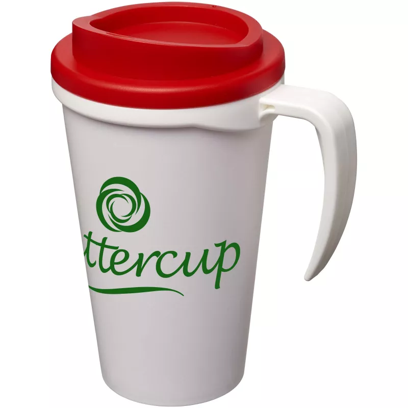 Kubek termiczny z serii Americano® Grande o pojemności 350 ml - Biały-Czerwony (21000403)