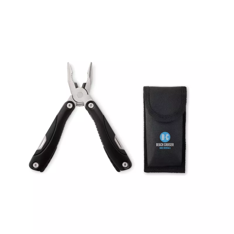 Nóż wielofunkcyjny 9w1 w etui ALOQUIN - Czarny (MO8914-03)