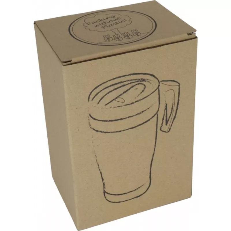 Kubek termiczny plastikowy FORT WORTH 400 ml - szary (561007)