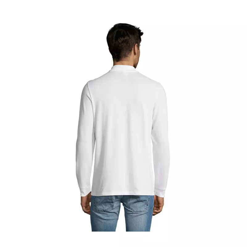 Polo męskie 180 g/m² Sol's PERFECT LSL MEN - Bialy (S02087-WH)