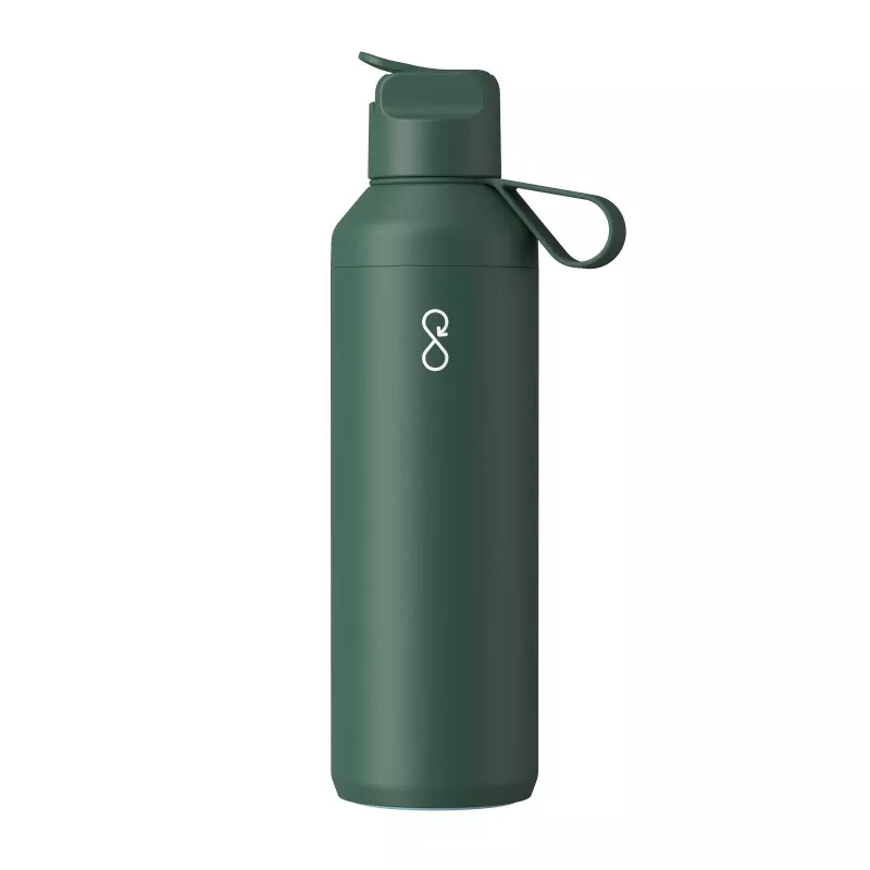 Bidon Ocean Bottle Peak GO 710 ml z recyklingowanej stali nierdzewnej - Leśny zielony (10094064)
