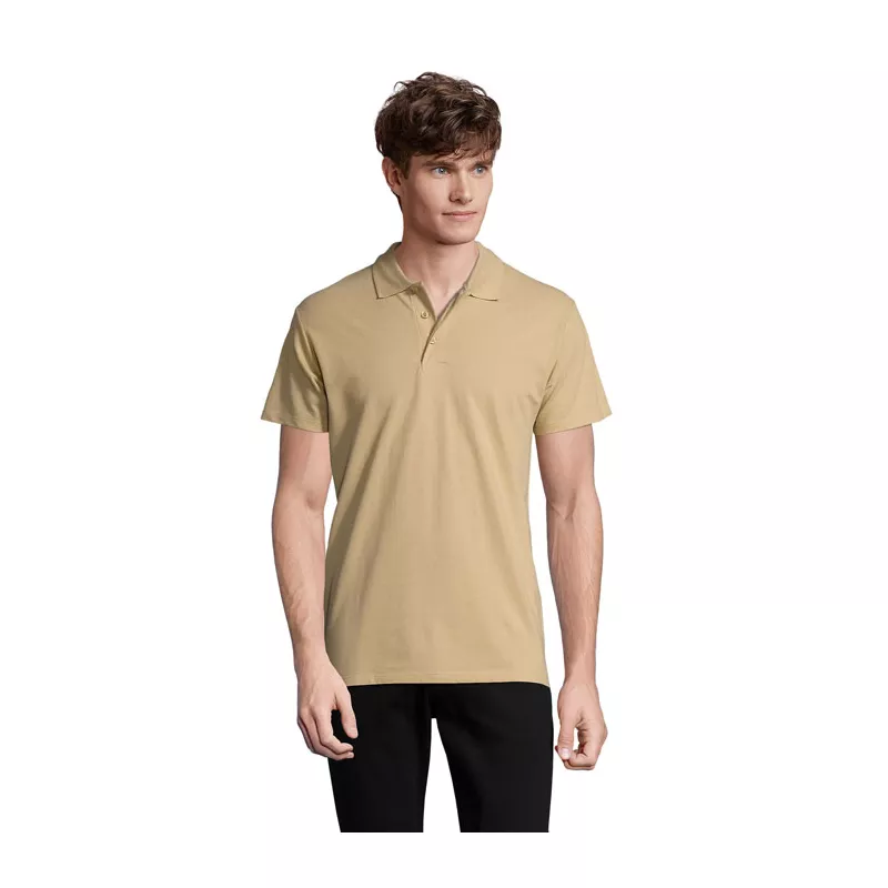 Koszulka polo męska piqué 210 g/m² Sol's SPRING II - Sand (S11362-SA)