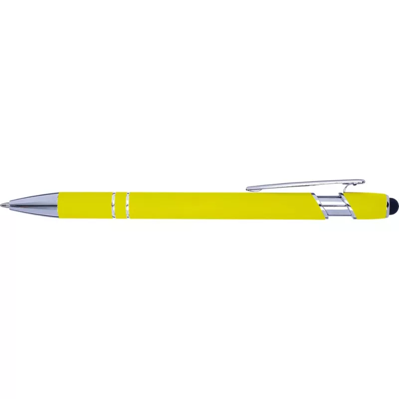 Długopis z touch pen-em - żółty (V1917-08)