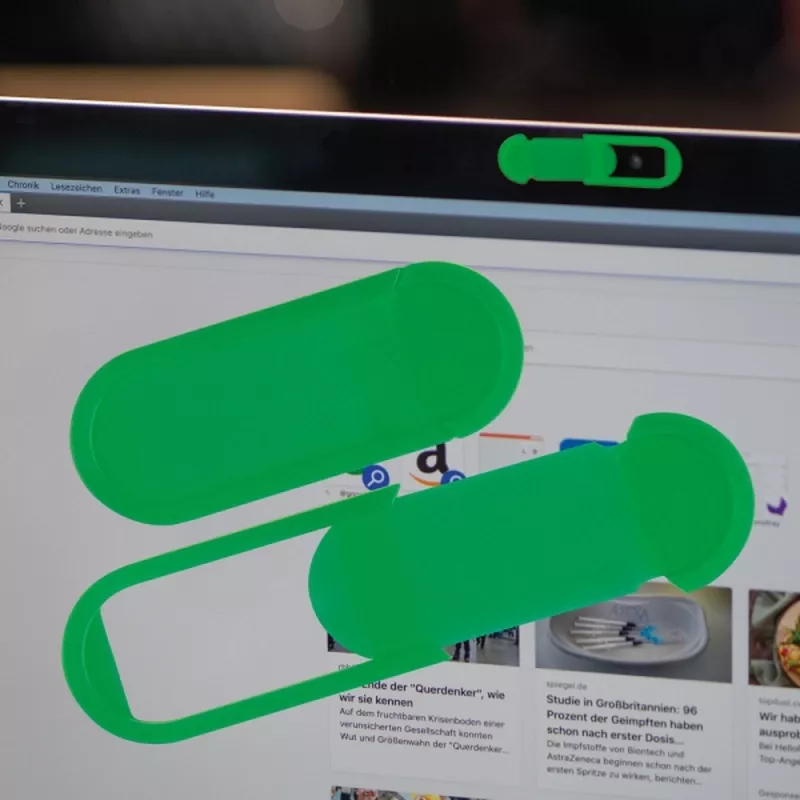 Zaślepka na kamerę w laptopie VIVIAN - zielony (2253309)