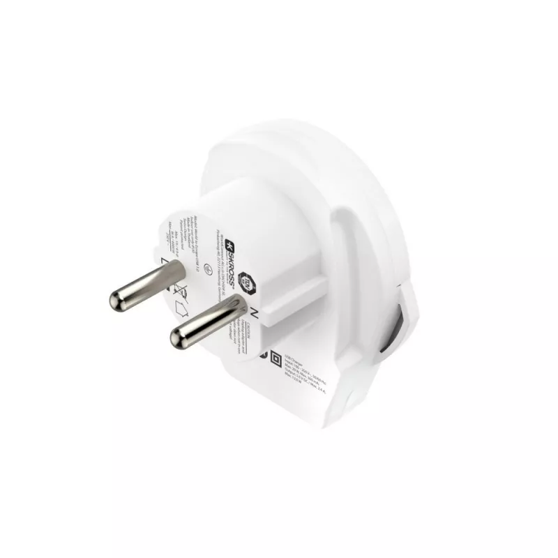 Adapter podróżny Skross for Hama USB - biały (VH049-02)