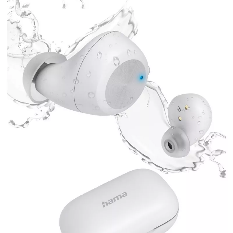 Bezprzewodowe słuchawki douszne Hama Spirit Chop II - biały (VH013-02)