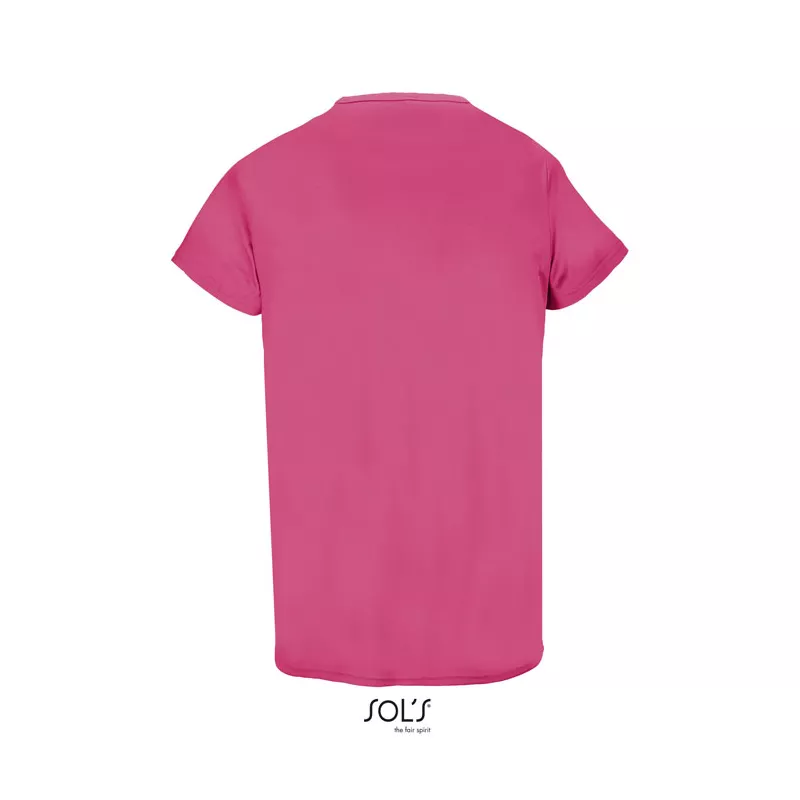 Koszulka sportowa unisex 130 g/m² Sol's SPRINT - Ribbon Pink (S02995-PI)