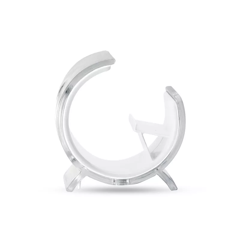 Podstawka na telefon plastikowa STANDIX - Bialy (MO7937-06)