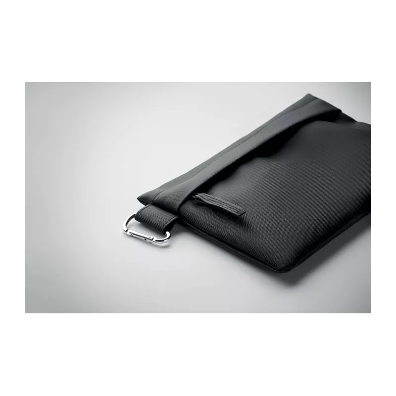 Organizer podróżny RPET 600D na zamek CARRY - Czarny (MO2642-03)
