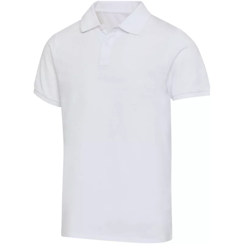 Beryl naturalna koszulka polo z recyklingu z krótkim rękawem, unisex, o gramaturze 220 g/m² - Biały (39558-WHITE)