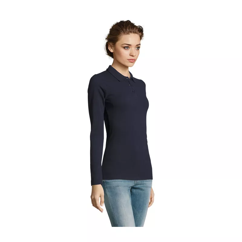 Polo damskie 180 g/m² Sol's PERFECT LSL WOMEN - French Navy (S02083-FN)