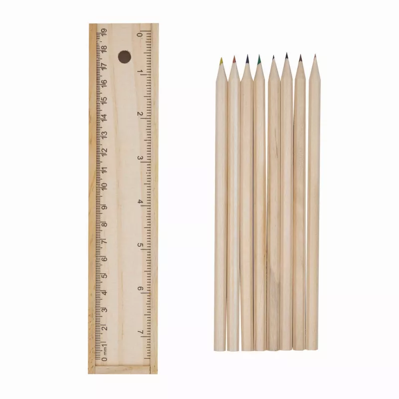 Komplet 8 kredek STRAIGHT - drewniany (56-0504076)