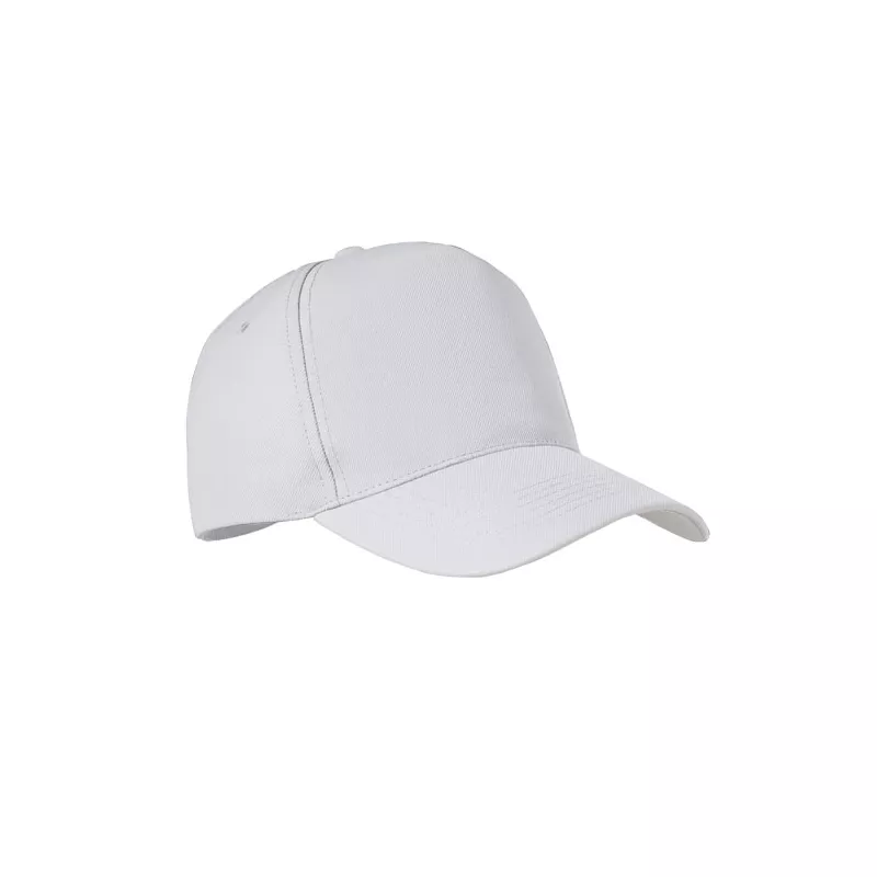 Czapka z daszkiem 5-panelowa RPET 210 g/m² SENGA - Bialy (MO6831-06)