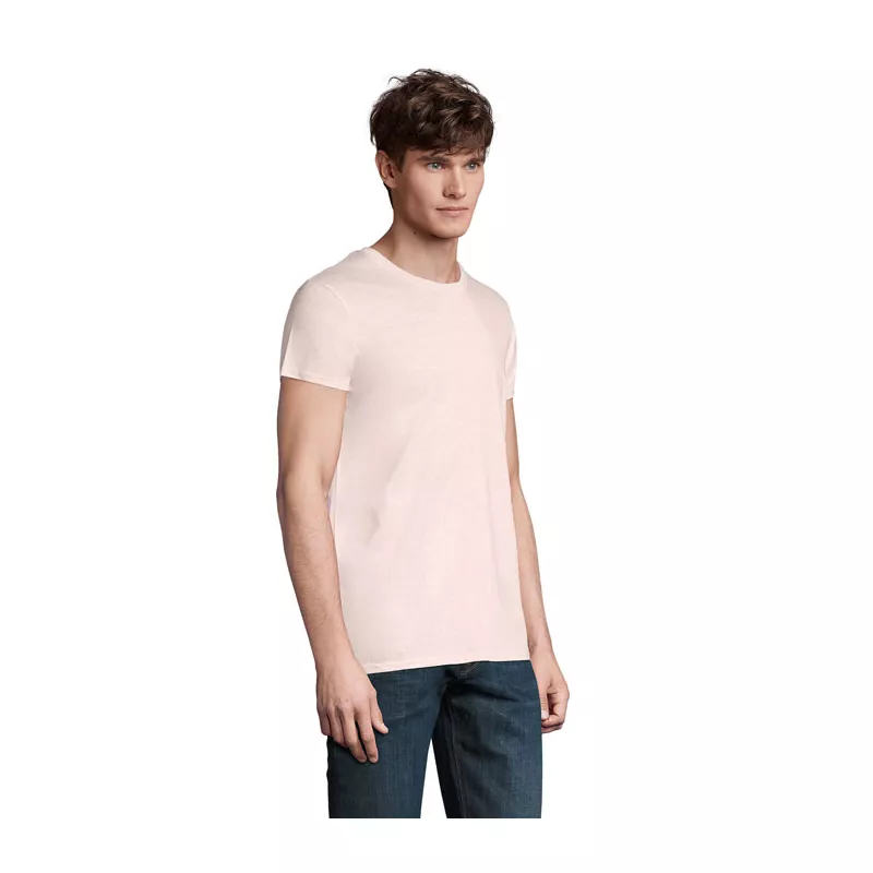 Koszulka męska organiczna 150 g/m² Sol's CRUSADER MEN - Heather Pink (S03582-HP)