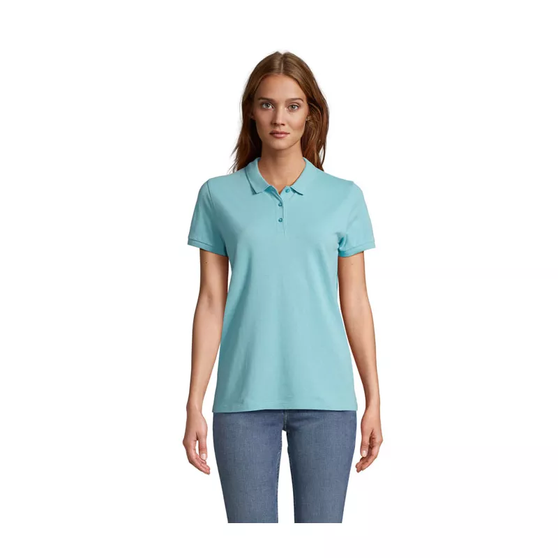 Polo damskie organiczne 170 g/m² Sol's PLANET WOMEN - Pool Blue (S03575-BP)