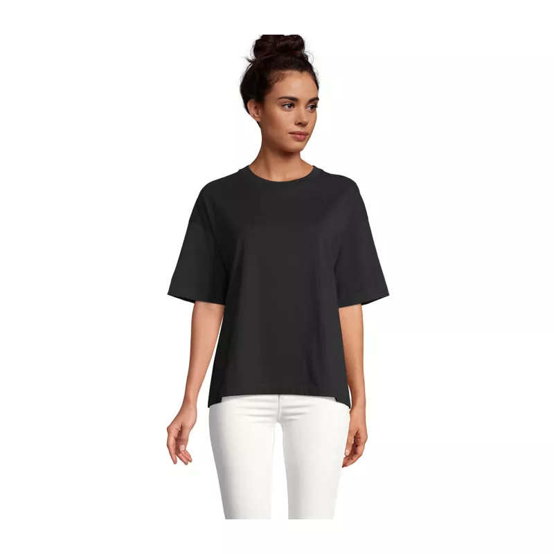 Koszulka damska oversize 180 g/m² Sol's BOXY WOMEN - Deep Black (S03807-DB)