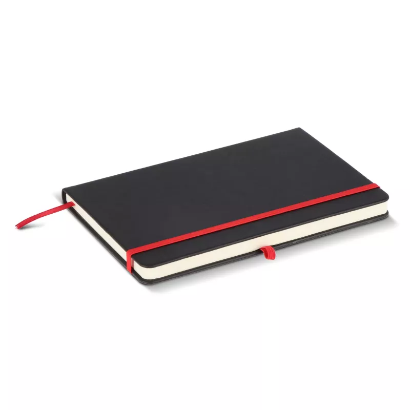Notatnik Iroko z twardą okładką Laser A5 - czarno / czerwony (LT92090-N0221)