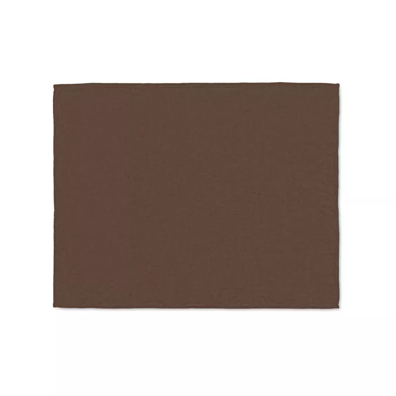 Koc polarowy RPET 120x150 cm 280 g/m² LOGAN - Czekolada (MO6804-41)