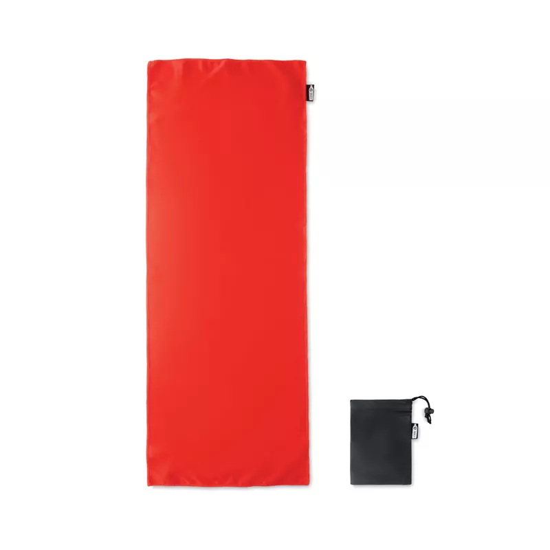 Ręcznik sportowy RPET z workiem 30x80 cm TUKO RPET - Czerwony (MO9918-05)