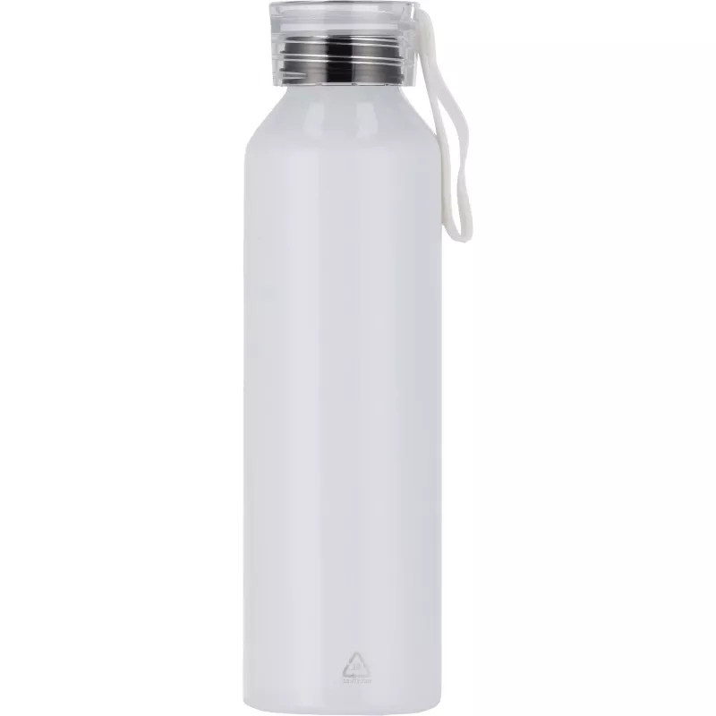 Butelka z aluminium z recyklingu CORK 600 ml - biały (424706)