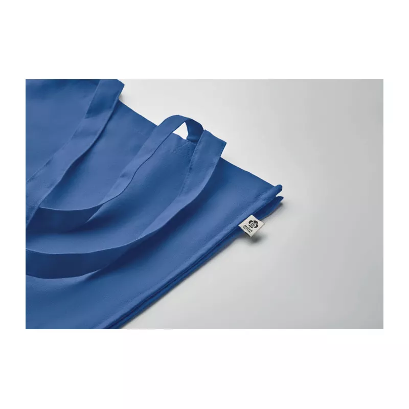 Torba z bawełny organicznej 220 g/m² BENTE COLOUR - Niebieski (MO2197-37)